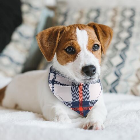 Reginary 180 Pcs 4th of July Dog Bandanas Bulk Hawaiian Triangle Dog Scarfs Bib Bandanas Plaid Flamingo Pet Triangle Bibs Kerchief Adjustable Bandana for Pet Grooming Costume Accessory(Paw Print) in Kuwait