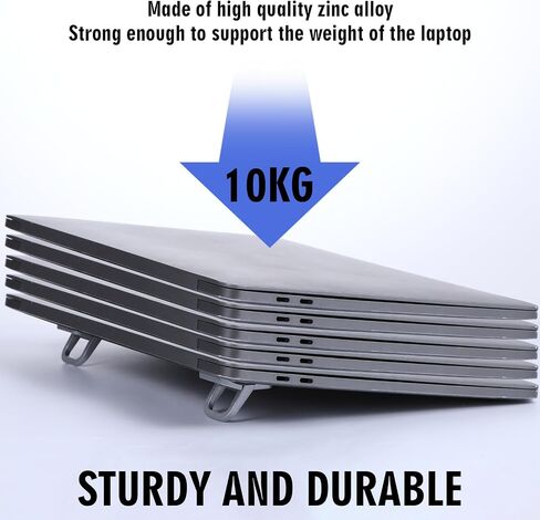 Keyboard Stand for Desktop, 2 PCS Computer Keyboard Stand for Desk, Portable Laptop Keyboard Stand Compatible with Pro/Air, Dell, Lenovo, HP and Other 10-17 Inches Laptop (Black) in Kuwait