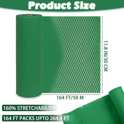 Honeycomb Packing Paper, Packing Materials For Moving Honeycomb Cushion Wrapping Paper, Pack Supplies For Fragile Items Package Roll For Transportation Protection, 11.5" X 164' (Dark green) in Kuwait
