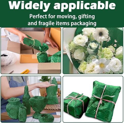 Honeycomb Packing Paper, Packing Materials For Moving Honeycomb Cushion Wrapping Paper, Pack Supplies For Fragile Items Package Roll For Transportation Protection, 11.5" X 164' (Dark green) in Kuwait