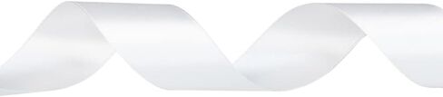 Craft County - 1 1/4 Inch Double Faced Satin Ribbon - Black - 25 Yards (75 ft) - Great for Crafts Projects, Wrapping, Weddings, Parties, Floral Projects, Home Décor, & More in Saudi Arabia