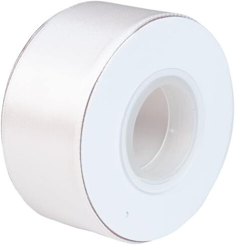 Craft County - 1 1/4 Inch Double Faced Satin Ribbon - Black - 25 Yards (75 ft) - Great for Crafts Projects, Wrapping, Weddings, Parties, Floral Projects, Home Décor, & More in Saudi Arabia