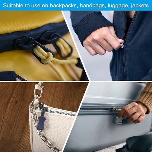 PATIKIL Zipper Pulls Replacement, 20 Pack Extension Cord Handle Fix Tab Tag Extender Fixer for Luggage Backpacks Jacket, Khaki in Saudi Arabia