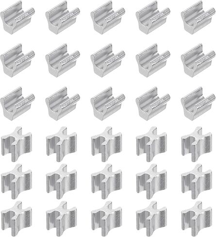 uxcell 30set Zipper Slider Retainers kits ، #5 النحاس من أعلى وأسفل سدادة مغلقة سوستة مغلقة للمعاطف أكياس سلبس إصلاح البديل ، الأسود ، in Kuwait