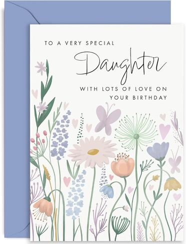 Old English Co. Birthday Card For Nana - Butterfly Hearts Flower Birthday Card for Her - Cute Birthday Card for Nan from Grandson Granddaughter - Birthday Cards for Her | Blank Inside with Envelope in Saudi Arabia
