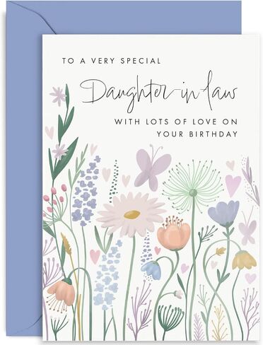 Old English Co. Birthday Card For Nana - Butterfly Hearts Flower Birthday Card for Her - Cute Birthday Card for Nan from Grandson Granddaughter - Birthday Cards for Her | Blank Inside with Envelope in Saudi Arabia