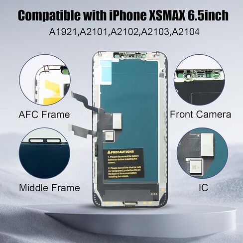 EFAITHFIX for iPhone XR LCD Screen Replacement 6.1 Inch Frame Assembly Display 3D Touch Screen for A1984/A2105/A2106/A2108 Repair Tools Waterproof Adhesive True Tone Programmer (XR LCD with True Tone) in Kuwait