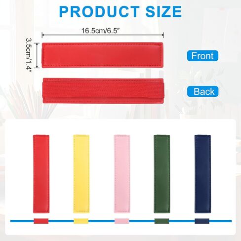 UXCELL 4 PCS حامل حلقة القلم القابلة للتعديل للكمبيوتر المحمول ، PU LEATHER PENDER HOLDER SLEEVE SLEEVE SLISTION SLIT in Kuwait