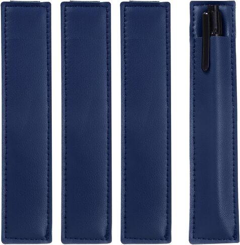UXCELL 4 PCS حامل حلقة القلم القابلة للتعديل للكمبيوتر المحمول ، PU LEATHER PENDER HOLDER SLEEVE SLEEVE SLISTION SLIT in Saudi Arabia