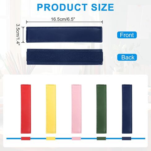 UXCELL 4 PCS حامل حلقة القلم القابلة للتعديل للكمبيوتر المحمول ، PU LEATHER PENDER HOLDER SLEEVE SLEEVE SLISTION SLIT in Saudi Arabia