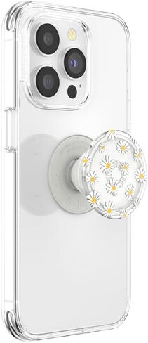 PopSockets Round Phone Grip Compatible with MagSafe, Adapter Ring Included, Phone Holder, Wireless Charging Compatible - Translucent Sun and Moon in Kuwait