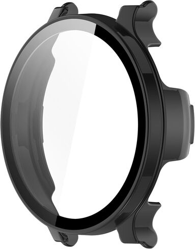 Intended for Garmin Lily 2 Active Case Build-in [Tempered Glass] Film Hard PC Bumper Face Cover Shell Screen Protector for Garmin Lily 2 Active Smartwatch Accessories in Kuwait