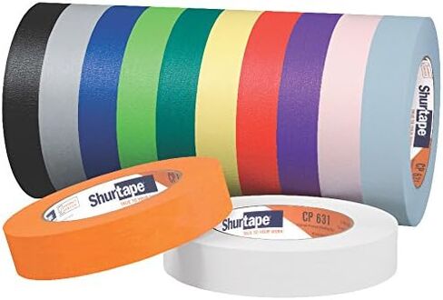Shurtape CP 631 General Guff Grade ، شريط تقنيع ملون متوسطة عالية ، وضع علامات على الإبعاد الاجتماعي ، 24 مم × 55 مترًا ، أزرق فاتح ، 36 لفات (164309) in Kuwait