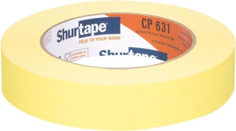 Shurtape CP 631 General Guff Grade ، شريط تقنيع ملون متوسطة عالية ، وضع علامات على الإبعاد الاجتماعي ، 24 مم × 55 مترًا ، أزرق فاتح ، 36 لفات (164309) in Kuwait