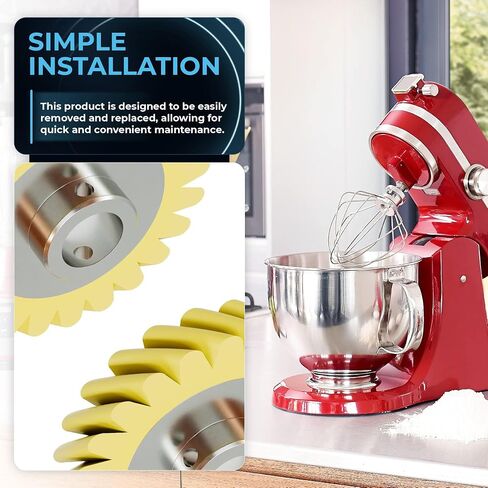 BlueStars Ultra Durable W10112253 Mixer Worm Gear – Fit For Whirlpool & KitchenAid Mixers - Replaces 4162897 4169830 AP4295669 PS11748374 4161531 WPW10112253 - PACK OF 2 in Kuwait