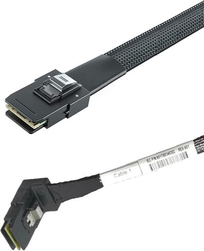 mSAS Cable SFF-8087 Left to 4*SATA for SAS/RAID Controllers, HDD, Backplanes and Server, 7/10/24/32 in. in Kuwait