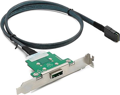 mSAS Cable SFF-8087 Left to 4*SATA for SAS/RAID Controllers, HDD, Backplanes and Server, 7/10/24/32 in. in Kuwait