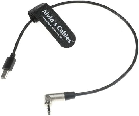 Alvin's Cables Tentacle Timecode Cable for Sony FX3| FX30| A7S3| A1 Camera, Locking 3.5mm TRS to Micro USB Timecode Cable for Deity TC-1, Tentacle SYNC E Timecode Generator 35cm| 13.8in in Kuwait