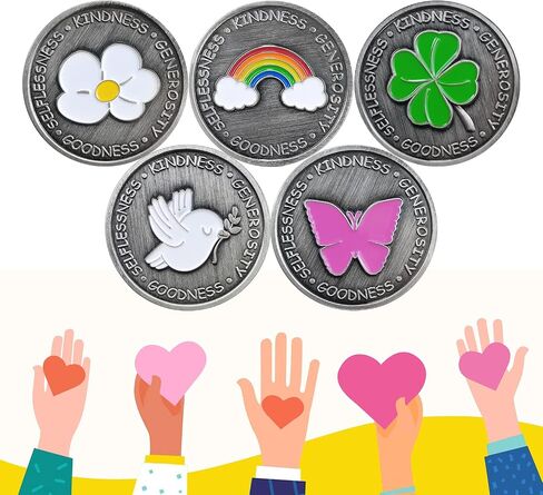 Kindness Coins Token of Appreciation Kindness Pass It On Thank You Gifts Set of 5 in Kuwait