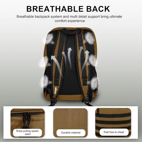 حقيبة الظهر Wrangler Tradesman ، حزمة نهارية غير رسمية مقاومة للماء لمدرسة عمل سفر ، حقيبة ظهر للجنسين المحمول مع كم أجهزة كمبيوتر محمول in Kuwait