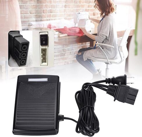 Sewing Machine Pedal Switch Home Machine Accessories Controller Sewing Device Textile Machine Stitching Machine Embroidery Machine Tailoring Machine Parts (110V flat plug US in Saudi Arabia