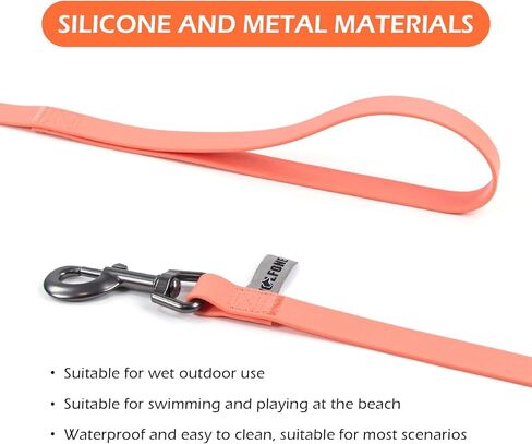 10ft Pale Pink Long Leash - Waterproof Training Dog Leash for Recall, Swimming, Camping, Beach, Hunting, Walking（3m*19mm*2.7mm） in Saudi Arabia