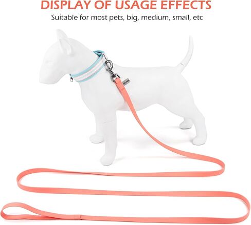 10ft Pale Pink Long Leash - Waterproof Training Dog Leash for Recall, Swimming, Camping, Beach, Hunting, Walking（3m*19mm*2.7mm） in Saudi Arabia