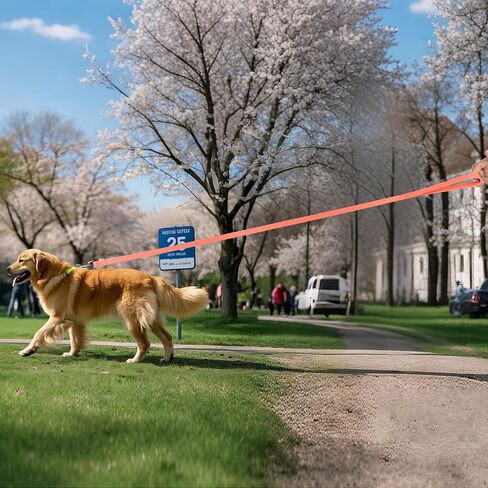 10ft Pale Pink Long Leash - Waterproof Training Dog Leash for Recall, Swimming, Camping, Beach, Hunting, Walking（3m*19mm*2.7mm） in Saudi Arabia