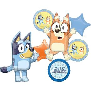 Bingo و Bluey Birthday Party Supplies Palloon Bouquet Decorities