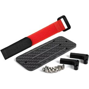 Carbon Fiber Battery Tray ESC Receiver Mount for 1/10 SCX10 RC Crawler Cheater Rigs LCG Chassis Lower Center of Gravity Rails