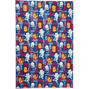 ورقة غلاف فضي Buffalo Beetlejuice المطبوعة التي تضم Beetlejuice و Sandworm ، 12 Count ، 20 "× 30"