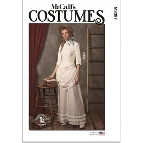 McCall's Misses 'Old West Costume Mode Packet ، Design Code M8397 ، الأحجام 8-10-12-14-16