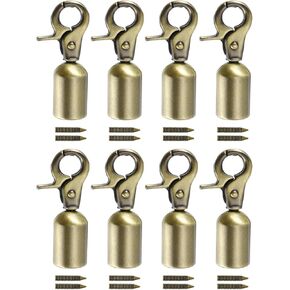 قبعة نهاية سلك Uxcell ، 13 مم (0.51 ") برميل نهاية CAP CAP Finding for Tassel Bag Making DIY ، 8PCS GOLD (53 × 25 مم)