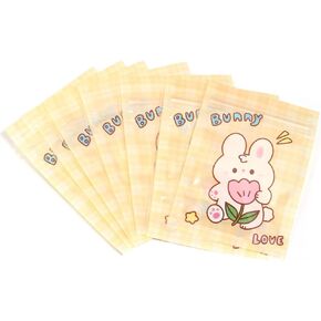50 Pieces 7.5x11cm Small Cartoon Resealable Bags Cute PP Bag For Jewelry Packaging Bags Premium Adorable Anime Gift Bag (Pink dog) in Kuwait