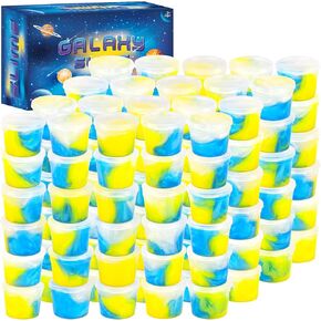 Galaxy Slime Kit for Girls Boys ، 120 Pack Mini Bulk Slime Party Favors for Kids ، Fretty studdy and non-sticky ، forting party for Kids Goodie Bag Stuffer Stuffer Stuffer