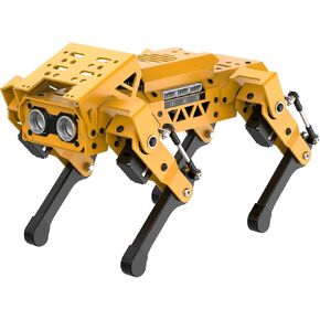 Mechdog Robot Dog for Arduino Scratch Python Starter Smart Robot Kit مع كاميرا ESP32 AI ، والتوازن الذاتي التعرف على الهدف وتتبع مجموعة علوم البرمجة الرباعية ذات المصدر المفتوح ، مجموعة Advance Kit