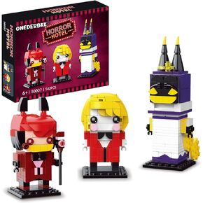 طقم بناء الرعب في عيد الميلاد متوافق مع LEGO للبالغين ، وألعاب شخصية Hazbin Adam للفتيات والفتيان 8-14 سنوات يصل إلى 542 قطعة
