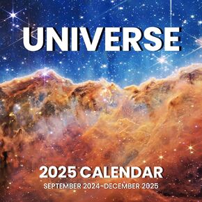 SUNEE Calendar 2025 for Wall, 2025 Large Wall calendar 12x12 Inches with 16 Months from Now to December 2025, Thick Glossy Paper, 12" x 24" (Open), Space