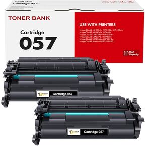 057 Toner Cartridge Black 2-Pack Compatible Replacement for Canon 057 057H CRG-057 MF445dw MF455dw Toner Cartridge for ImageCLASS MF445dw MF448dw LBP226dw LBP227dw LBP228dw MF449dw MF445 Printer Ink