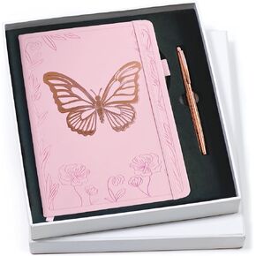 مجلة Veway Luxury Journal and Pen for Women - A5 Vegan Leather Noteboor مع Pen - 224 صفحة مبطنة ، فهرس وعبوة جاهزة للهدية (شجرة الحياة الأبدية) in Kuwait