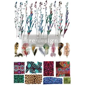 إعادة التصميم مع Prima Decor Transfers® في الطيران - نقل الديكور حجم 22 "× 32" ، مقطعة إلى 3 أوراق فرك على نقل الجدار أو الأثاث 655350640590