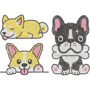 White Rhinestone Iron on Transfer Fading Decoration Bling Diamond Hotfix Patches for Clothes, Large Iron On Sequin Applique for Jeans Jacket Caps Bag T-Shirts Shoes DIY Decor in Kuwait