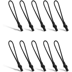 TACTICAL_GEEK G12 Zipper Pulls, 10 Pieces Zipper Puller Head Accessories, Strong Nylon Cord, Zipper Pulls Replacement for Backpack, Jacket, Purse, Handbag, Sweatshirt