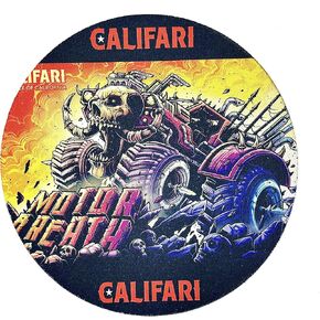 Califari Dab Mat - 8 "Mousepad Style Rig Mat Pad Coaster - مصنوع في الولايات المتحدة الأمريكية - مثالية للزجاج الفاخر - هدية كبيرة مثالية ومتينة (Acapulco Gold)