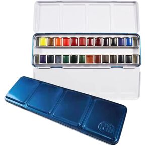 Yasutomo Niji Artist Watercolors Studio ، مجموعة من 24 لونًا