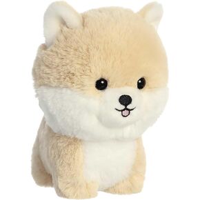 Aurora® Playful Teddy Pets ™ Pomeranian Stuffed Animal - تصميم فريد - مسرحية لا نهاية لها - بني 6.5 بوصة