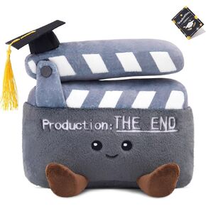 WEWILL Graduation Clapperboard Plush – 10'' Stuffed Animal with Cap, for Class of 2025, Preschool to High School Graduation Toy