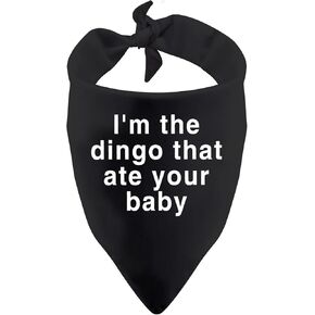 قطعة واحدة أنا Dingo التي أكلت طفلك مضحك الكلب باندانا (أكل طفلك الأسود)