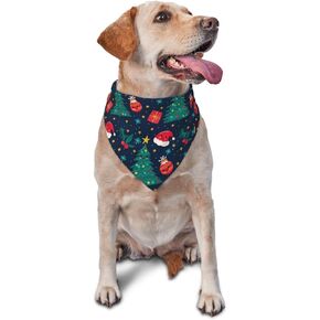 عيد الميلاد الكلب Bandanas ، شجرة عيد الميلاد وشاحات الكلب سانتا كلوز للبنين والفتاة ، عطلة Bandana لفكرة الهدايا ، Santa Snowman healses ، Pet Dog Puppy Holday Dicf (Red-1)