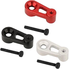 25T Servo Arm- Servo Horn Upgrade Accessories for 1/18 TRX4M Stock Servo(Black & Red & Silver)